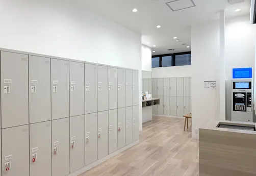 ピラティス・マシンピラティススタジオ Rintosullのスタジオのロッカールーム