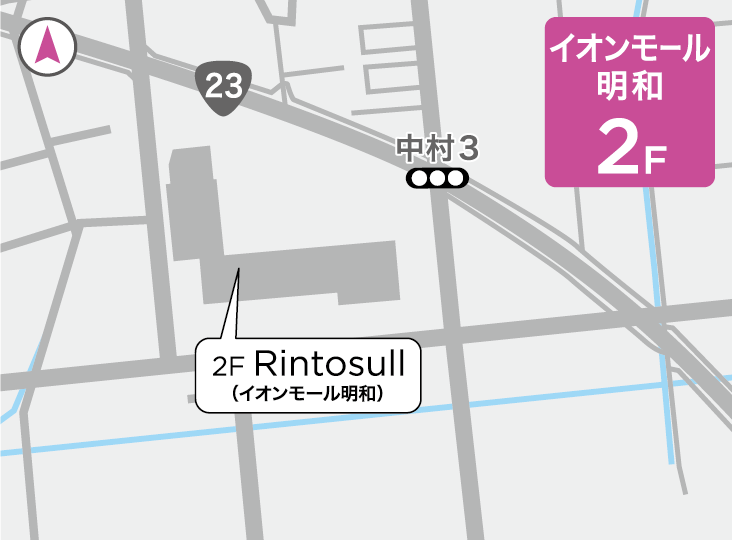 リントスルイオンモール明和店の地図