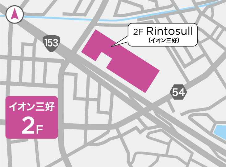 リントスルイオン三好店の地図