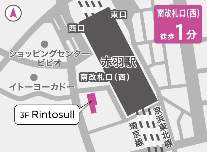 リントスル赤羽店の地図