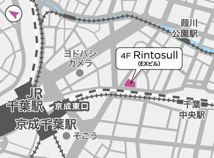 リントスル千葉店の地図