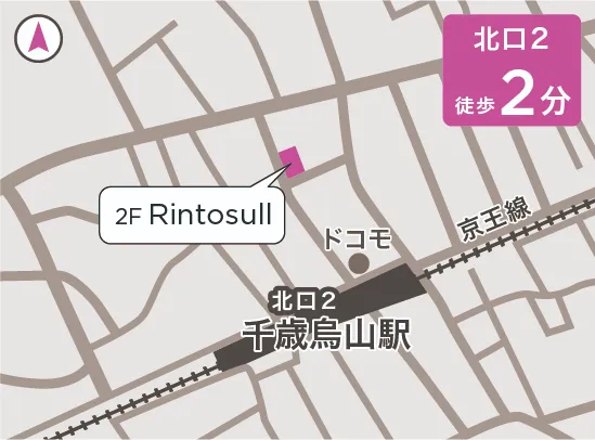 リントスル千歳烏山店の地図
