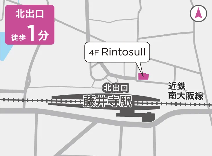 リントスル藤井寺店の地図