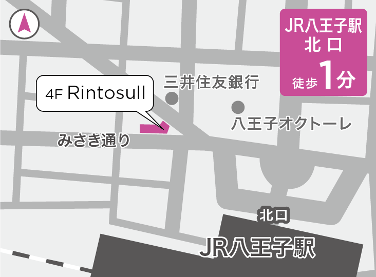 リントスル八王子店の地図