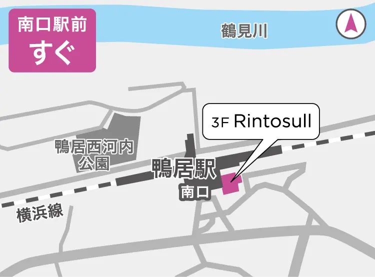 リントスル鴨居店の地図