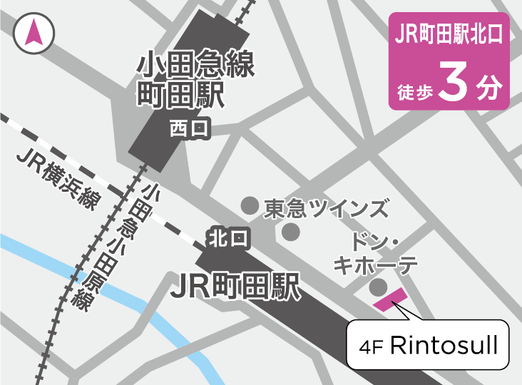 リントスル町田店の地図