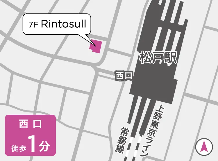 リントスル松戸店の地図