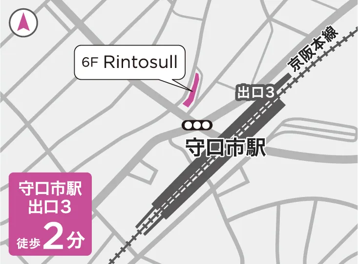 リントスル京阪守口市店の地図