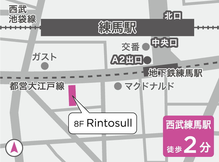 リントスル練馬店の地図