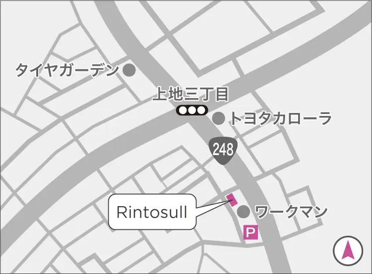 リントスル岡崎店の地図