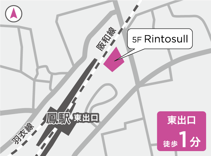 リントスル鳳店の地図