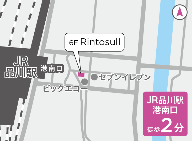 リントスル品川店の地図