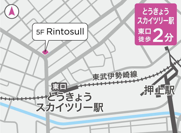 リントスルとうきょうスカイツリー駅前店の地図