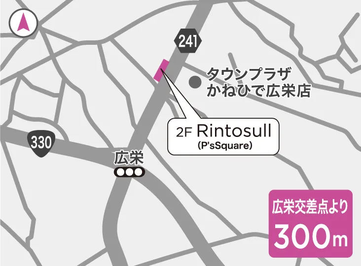 リントスル浦添店の地図