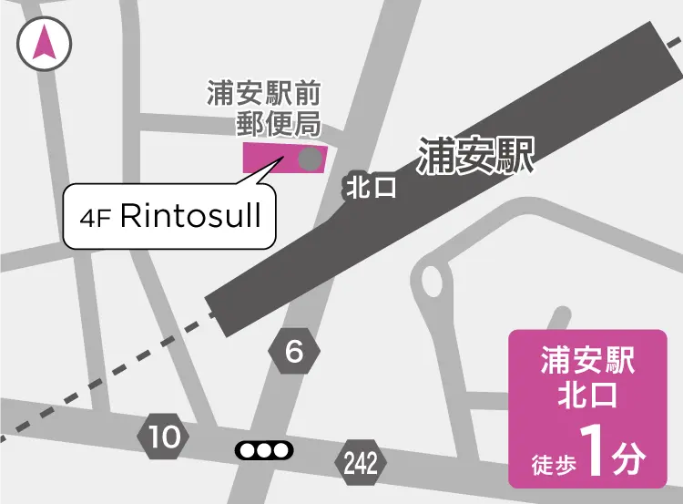 リントスル浦安店の地図