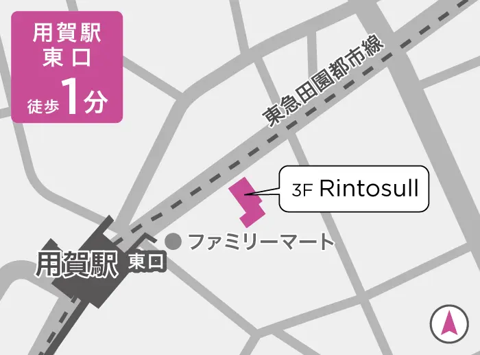 リントスル用賀店の地図