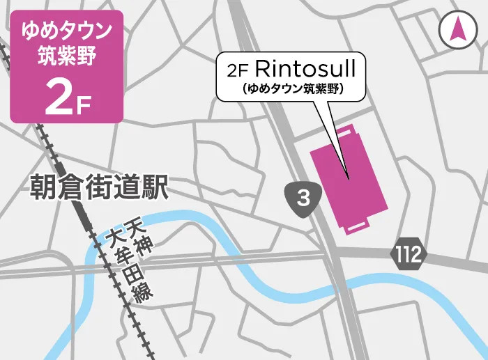 リントスルゆめタウン筑紫野店の地図